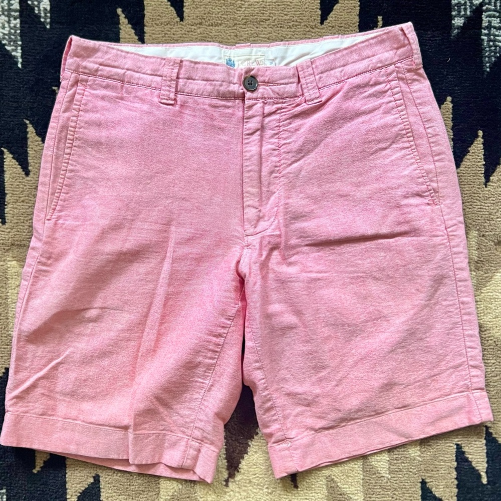 J. Crew Pink Flat Front Shorts Classic Style